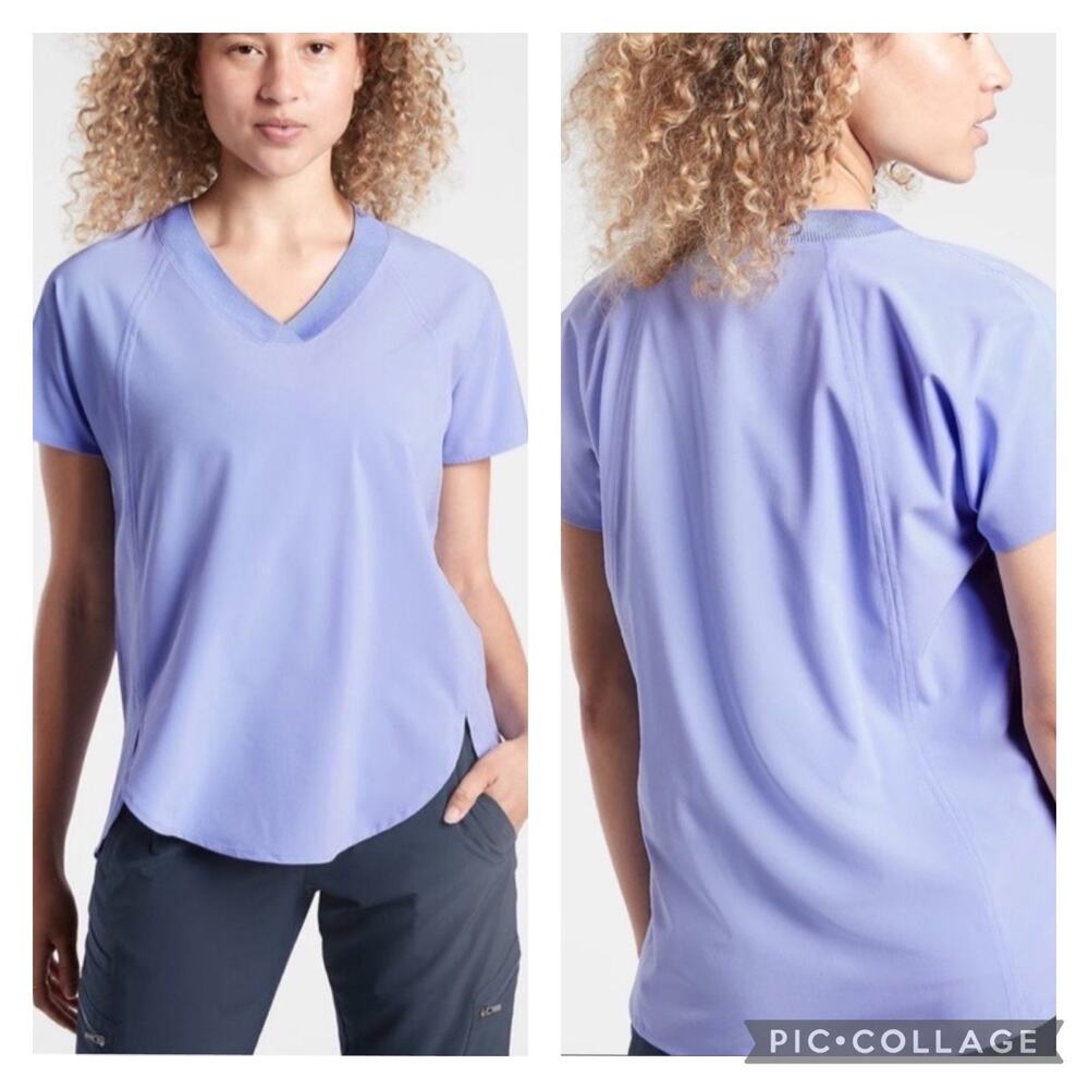 Athleta Zephyr Top Periwinkle Blue Size Large